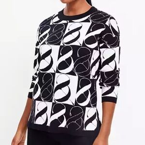 Lou & Grey-NWT-Jacquard sweater-Size Large
